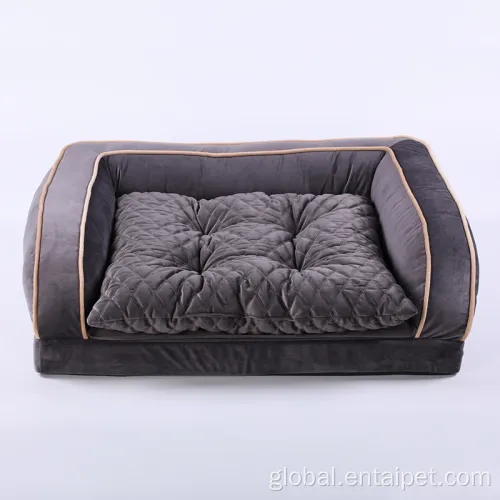 Pet Sleeping Sofa with Mattress Pet Sofa with Mattress Dog Velvet Removeable Bed Factory